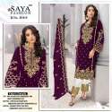 Stunning Readymade Velvet Pakistani Suit by Saya Fashion thumb 5