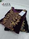 Stunning Readymade Velvet Pakistani Suit by Saya Fashion thumb 6