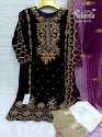 Stunning Readymade Velvet Pakistani Suit by Saya Fashion thumb 7