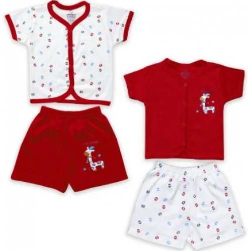 Half Sleeve Jabla and Half Pant Shorts Set by Arete Fashion