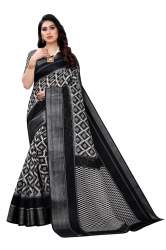 Designer Linen Jari Work Saree