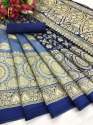 Designer Party Wear Art Silk Saree thumb 5
