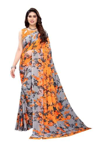 Fancy Georgette Printed Saree