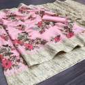 Fancy khadi Silk Printed Saree thumb 1