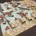 Fancy khadi Silk Printed Saree thumb 3