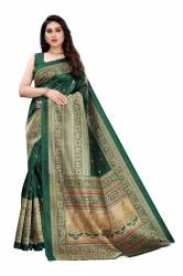 Fancy Zari Work Art Silk Saree For Ladies