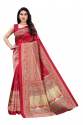 Fancy Zari Work Art Silk Saree For Ladies thumb 2