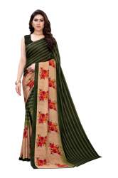 Georgette Printed Saree For Ladies