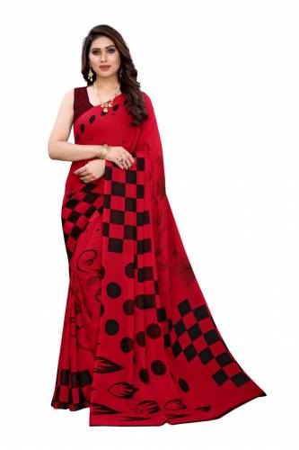 New Collection MF Designer Georgette Saree