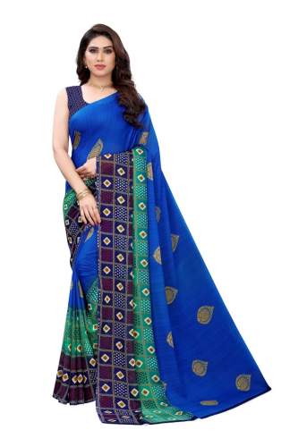 Trendy Georgette Printed Saree