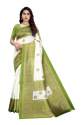 white-art-silk-saree-with-multi-color-border