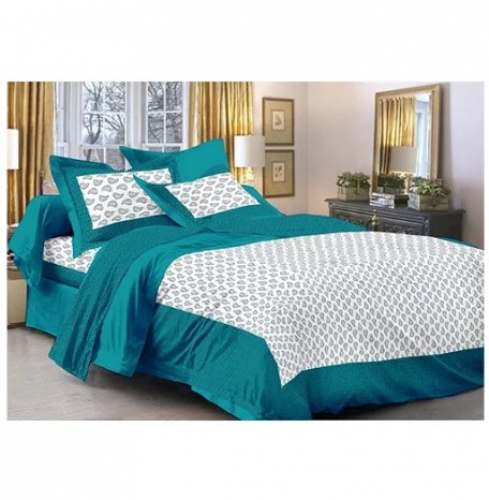 Bagru Printed Cotton Bed Sheet
