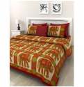 Ethnic Hathi Print Cotton Bed Sheet thumb 1