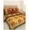 Ethnic Hathi Print Cotton Bed Sheet thumb 2