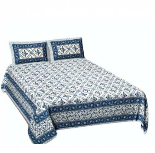 Special Hand Block Print Jaipuri Cotton Bed Sheet by Dashing Look