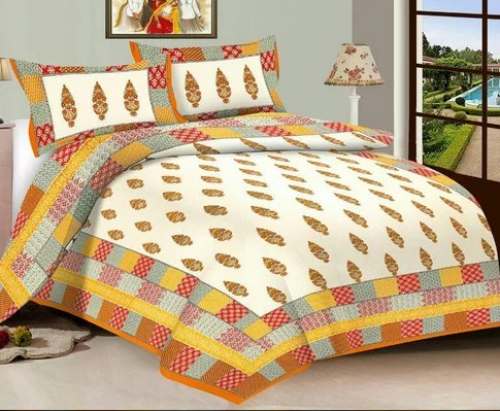 Fancy Printed Cotton Bed sheet 90*100 Size  by Mercury Weavers