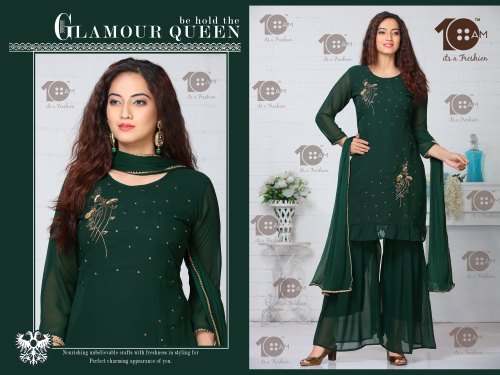 Heavy Georgette Sharara Suits by K Nandlal Sons