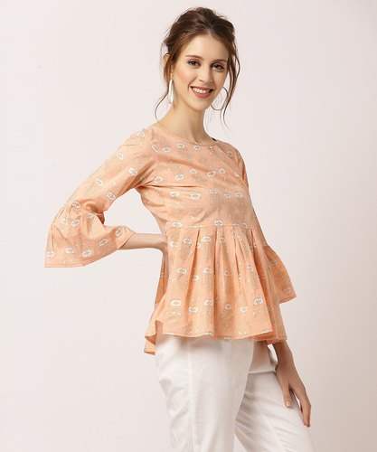 Fancy Cotton Girls Top For Ladies