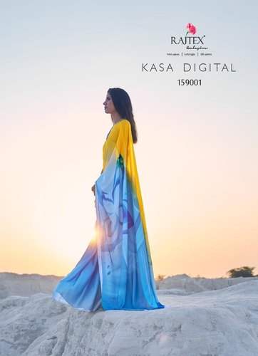 Casual wear Unique Digital Printed saree