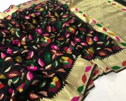 Trendy Pure Banarasi Silk Handloom Saree