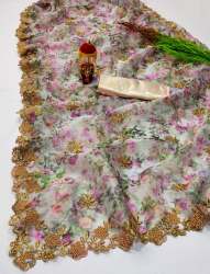 Bollywood  Organza Saree