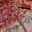  Pure Banarasi soft silk saree thumb 1