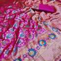  Pure Banarasi soft silk saree thumb 3