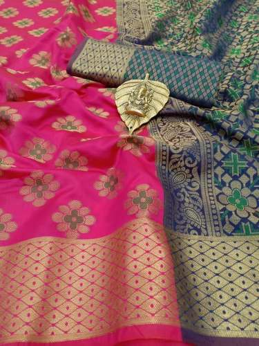Soft Banarasi Silk Saree With Rich Pallu