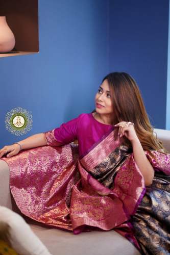 Wedding Banarasi Silk Saree by saanvi fashion