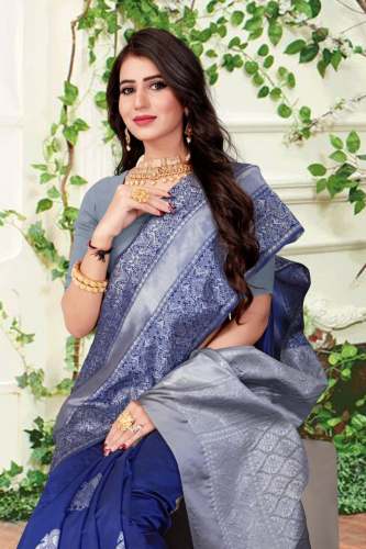 Beautiful Rich Pallu and Jacquard Silk saree by aarav enterprise