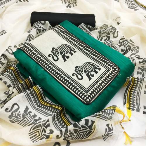 Exclusive Chanderi Dress Material 