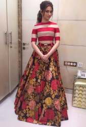 Fancy Satin Silk Printed Lehenga 