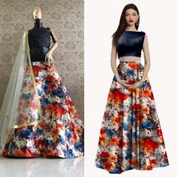 Party wear Digital Printed Lehenga Choli