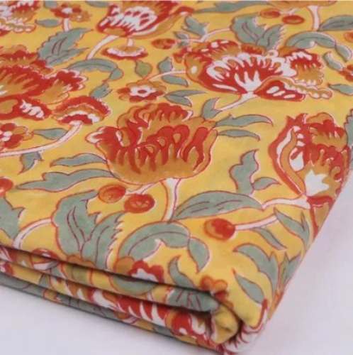 100% Cotton Small Buti Print Fabric by Shree Ganesh Handicrafts And Textiles