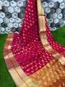 Pure Banarasi Organza Silk Fancy Saree thumb 2