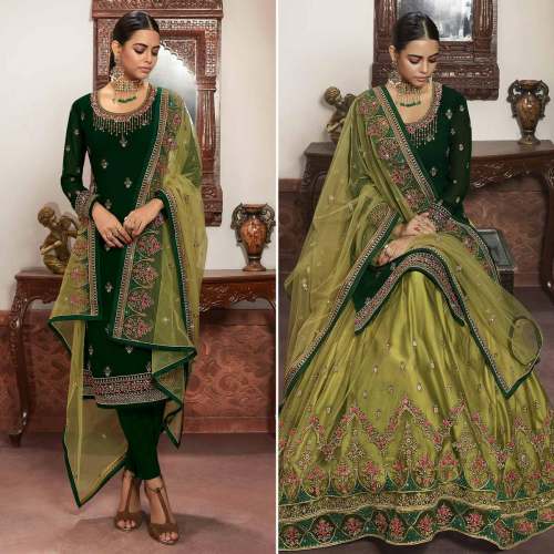 Pakistani suit with gharara 