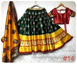 printed patola design lehenga 