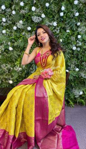 Soft Banarasi Silk With Jacquard Work Saree by ARC Fashion Hub