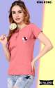 Daily Wear Half Sleeve Ladies Plain T Shirt 