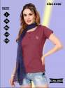 Daily Wear Half Sleeve Ladies Plain T Shirt  thumb 2