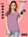 Daily Wear Half Sleeve Ladies Plain T Shirt  thumb 4