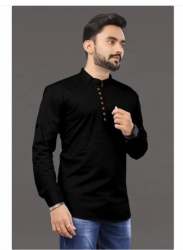 Desigener Plain Cotton Mens Kurta Shirt