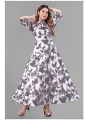 Fancy Designer Reyon  Dye Gown 