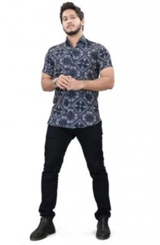 Half Sleeves Mens Digital Printed Shirts 
