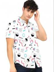 Men Fancy Printed Lycra Shirt 