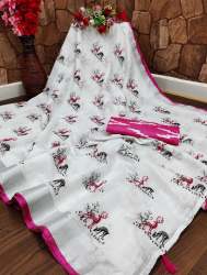 Full hand Print Pallu N full all over saree print