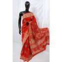 Designer Chanderi Silk Saree thumb 1
