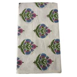 Hand Block Printed Unstitch Suit Material by Saini Hand Printer