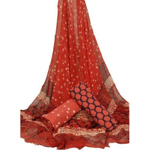 Printed Cotton Party Wear Material
