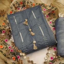 Semi model Squiance Work Dress Material 